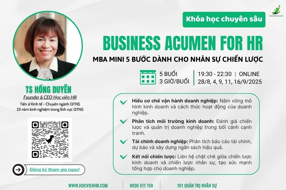 Khóa học Business Acumen for HR
