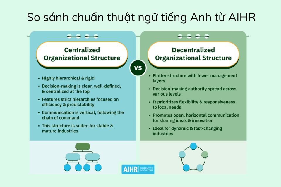 Thuật ngữ Decentralized Organizational Structure là gì – Mô hình Quản trị Nhân sự Phi Tập Trung - Khi nào nên áp dụng?