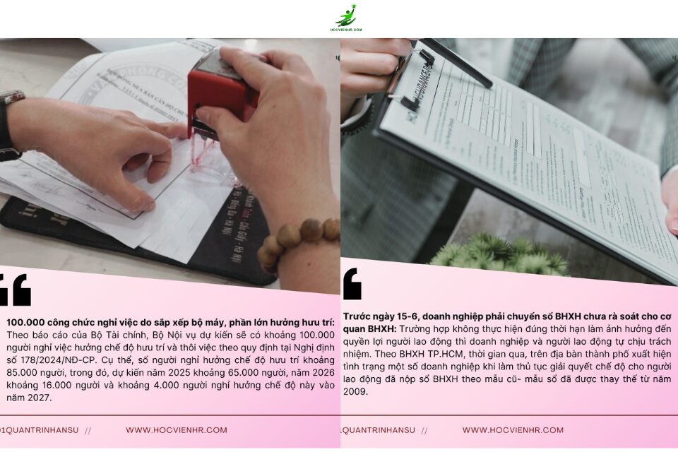 Bản tin nhân sự ngày 25-26/5/2025
