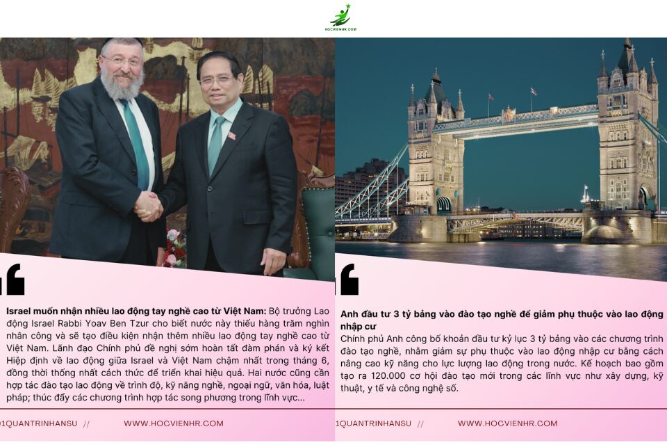 Bản tin nhân sự ngày 25-26/5/2025