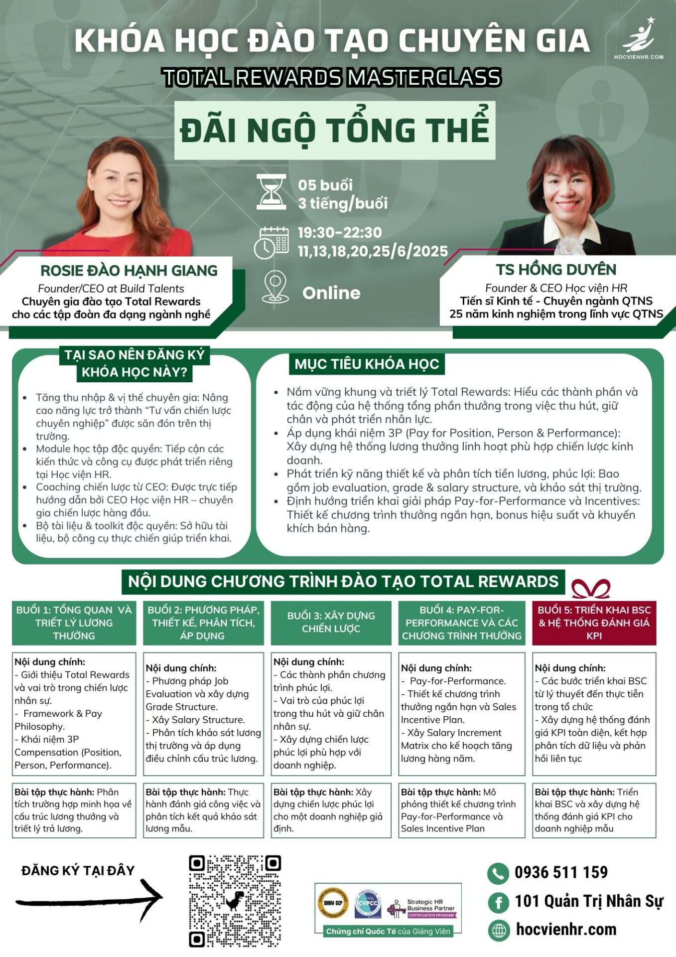 Khóa Học Chuyên Sâu: TOTAL REWARDS MASTERCLASS – ĐÃI NGỘ TỔNG THỂ