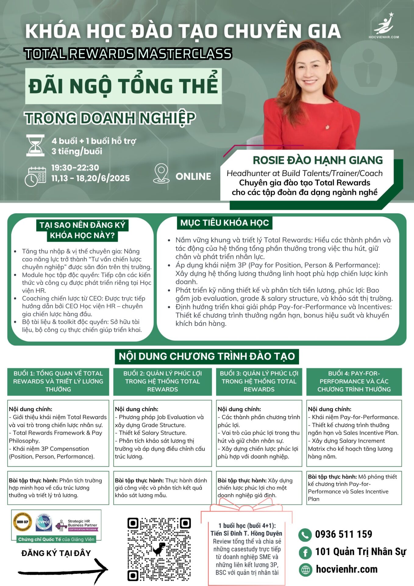 Khóa Học Chuyên Sâu: TOTAL REWARDS MASTERCLASS – ĐÃI NGỘ TỔNG THỂ