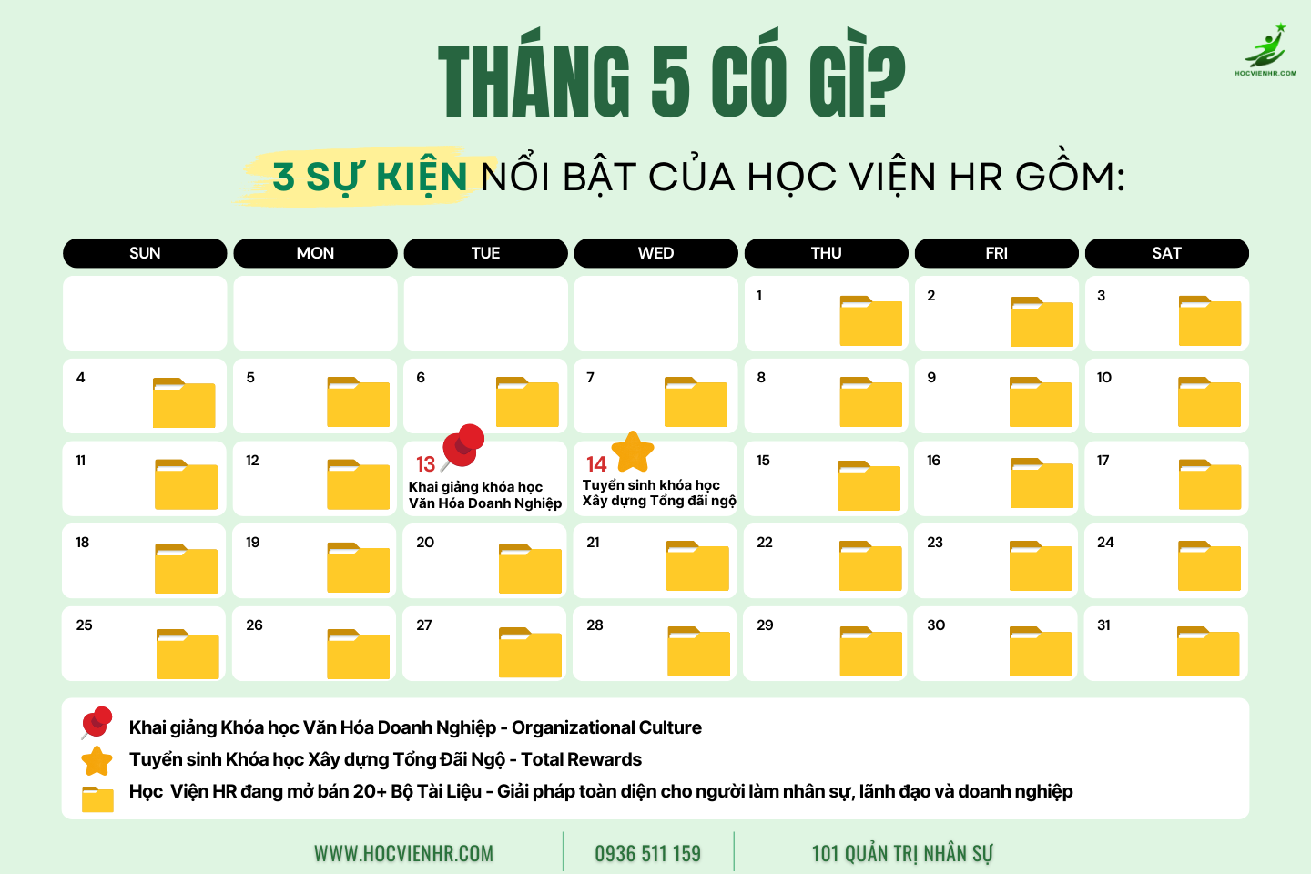 THÁNG 5 RỰC RỠ CÙNG HỌC VIỆN HR