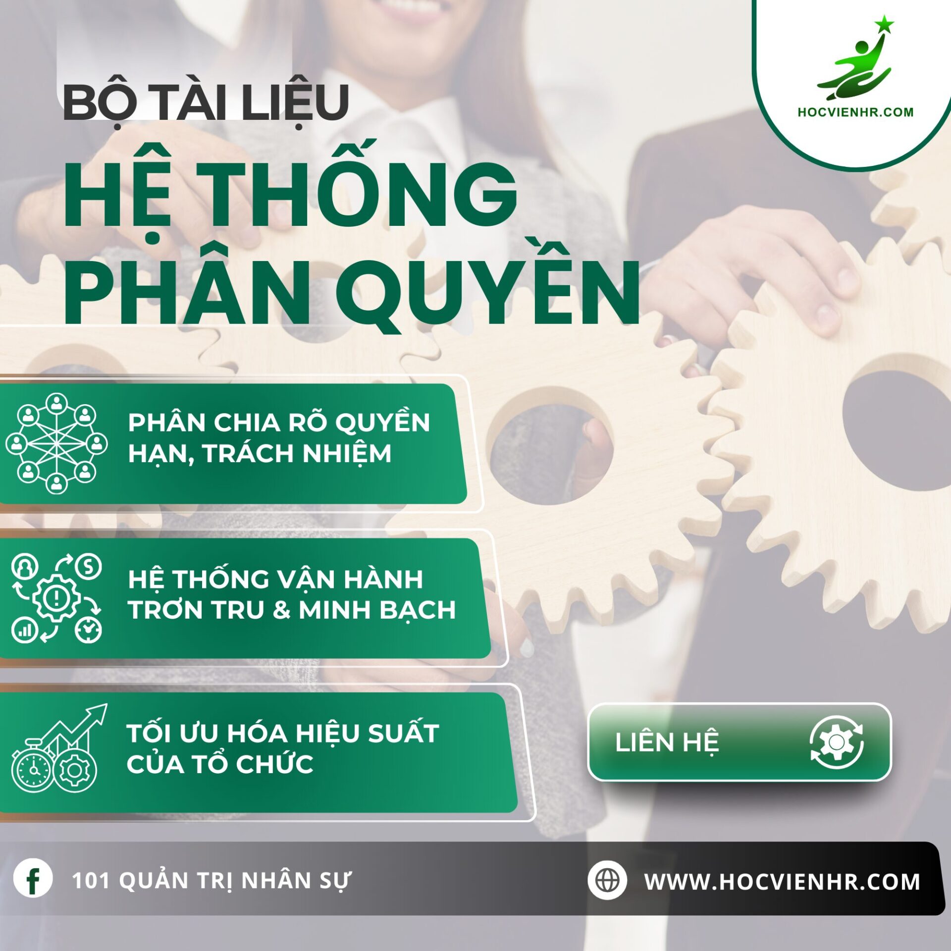 Bộ tài liệu cho Chuyên Viên Nhân Sự HR Generalist Bộ tài liệu hệ thống phân quyền