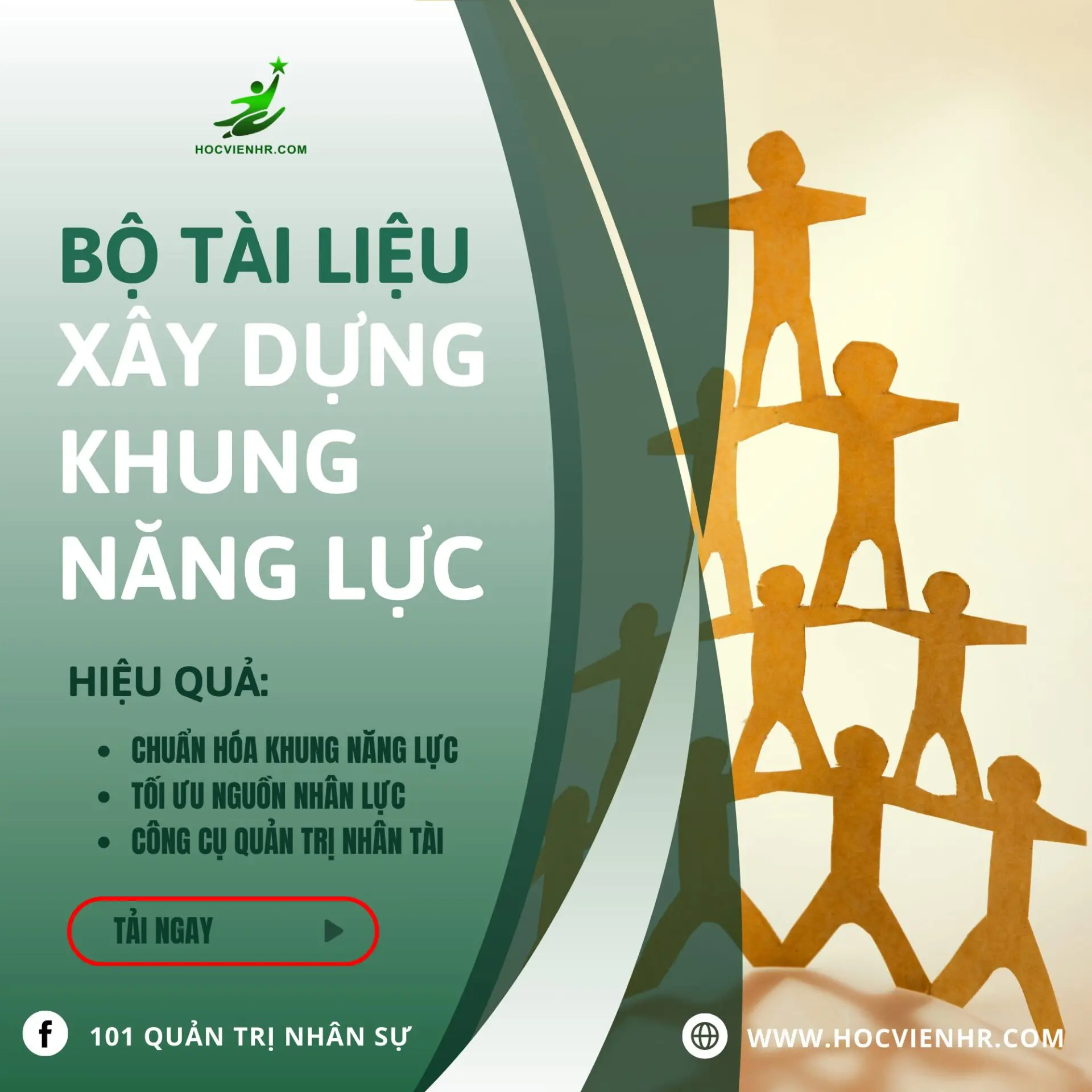 Bộ tài liệu cho Chuyên viên Đào Tạo và Phát Triển L&D Specialist ứng dụng mô hình khung năng lực