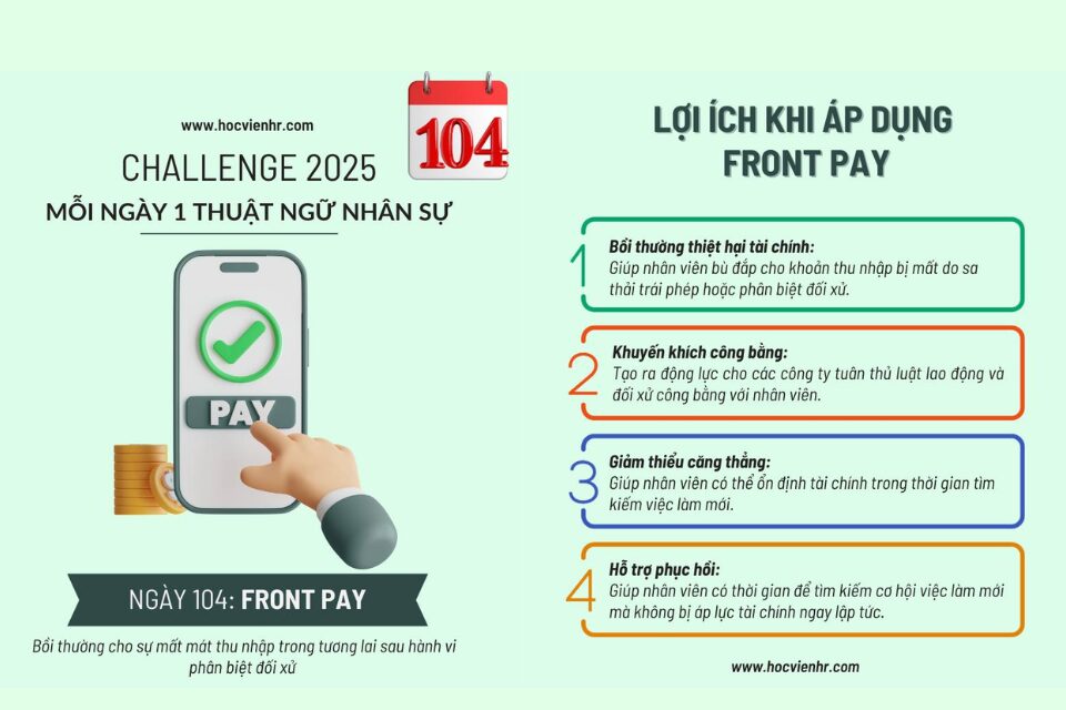 Lợi ích của Front Pay – Đền bù thu nhập tương lai khi không thể tái bổ nhiệm