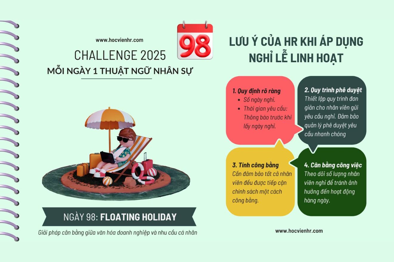 Floating Holiday - Ngày nghỉ linh hoạt là gì? Xu Hướng Chế độ lương thưởng & phúc lợi