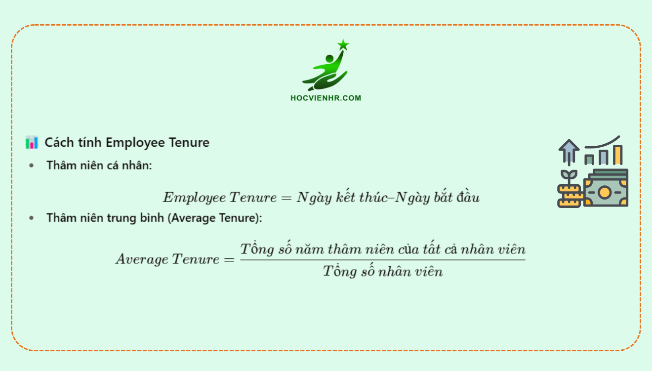 Cách tính Employee Tenure (thâm niên nhân viên)