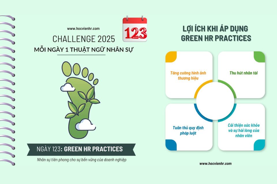 Thuật ngữ Green HR Quản trị Nguồn Nhân Lực Xanh Green HRM trong ESG CSR SDGs là gì làm sao để bền vững