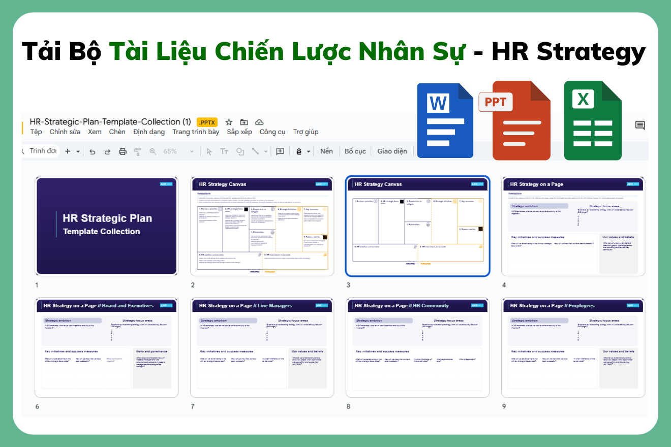 Tải Bộ Tài Liệu Chiến Lược Nhân Sự - HR Strategy Miễn Phí Free