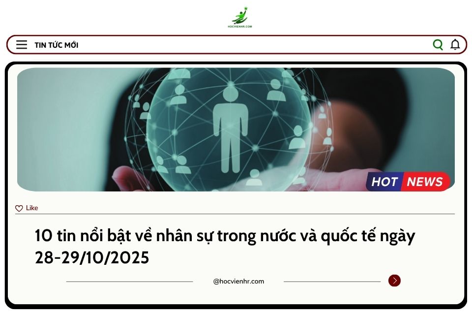 BẢN TIN NHÂN SỰ NGÀY 28-29/10/2025