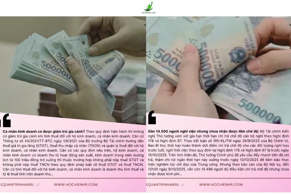 BẢN TIN NHÂN SỰ NGÀY 12-13/10/2025