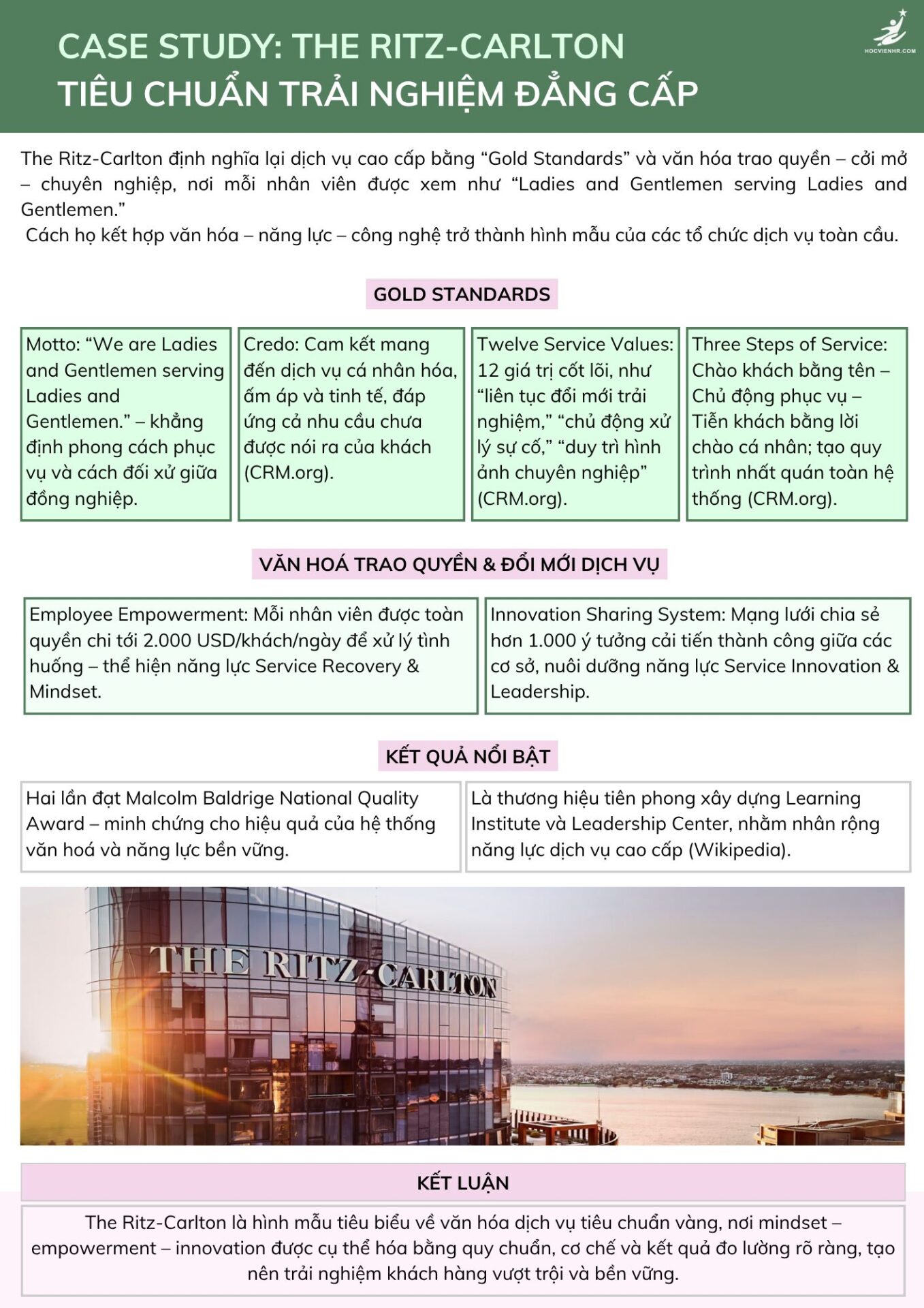 Trải Nghiệm Dịch Vụ Đẳng Cấp: Bài Học Từ The Ritz-Carlton Và Gold Standards Huyền Thoại