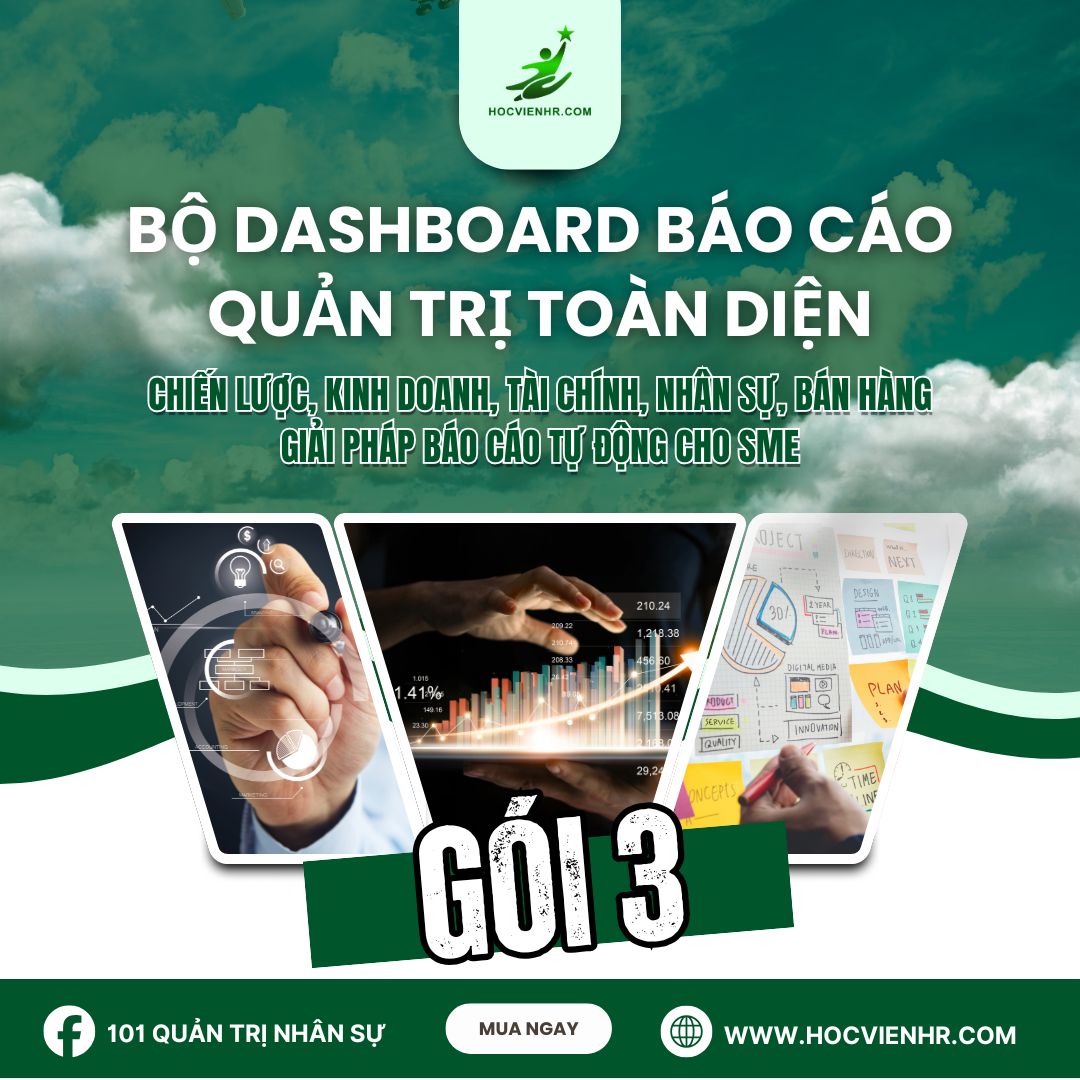 Bộ Dashboard Báo Cáo Quản Trị Toàn Diện – Gói 3