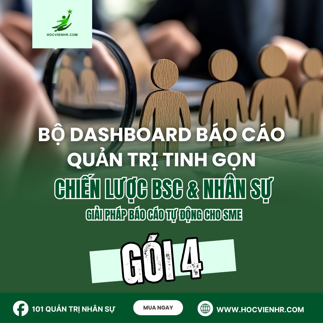 Bộ Dashboard Báo cáo Quản trị tinh gọn - Gói 4