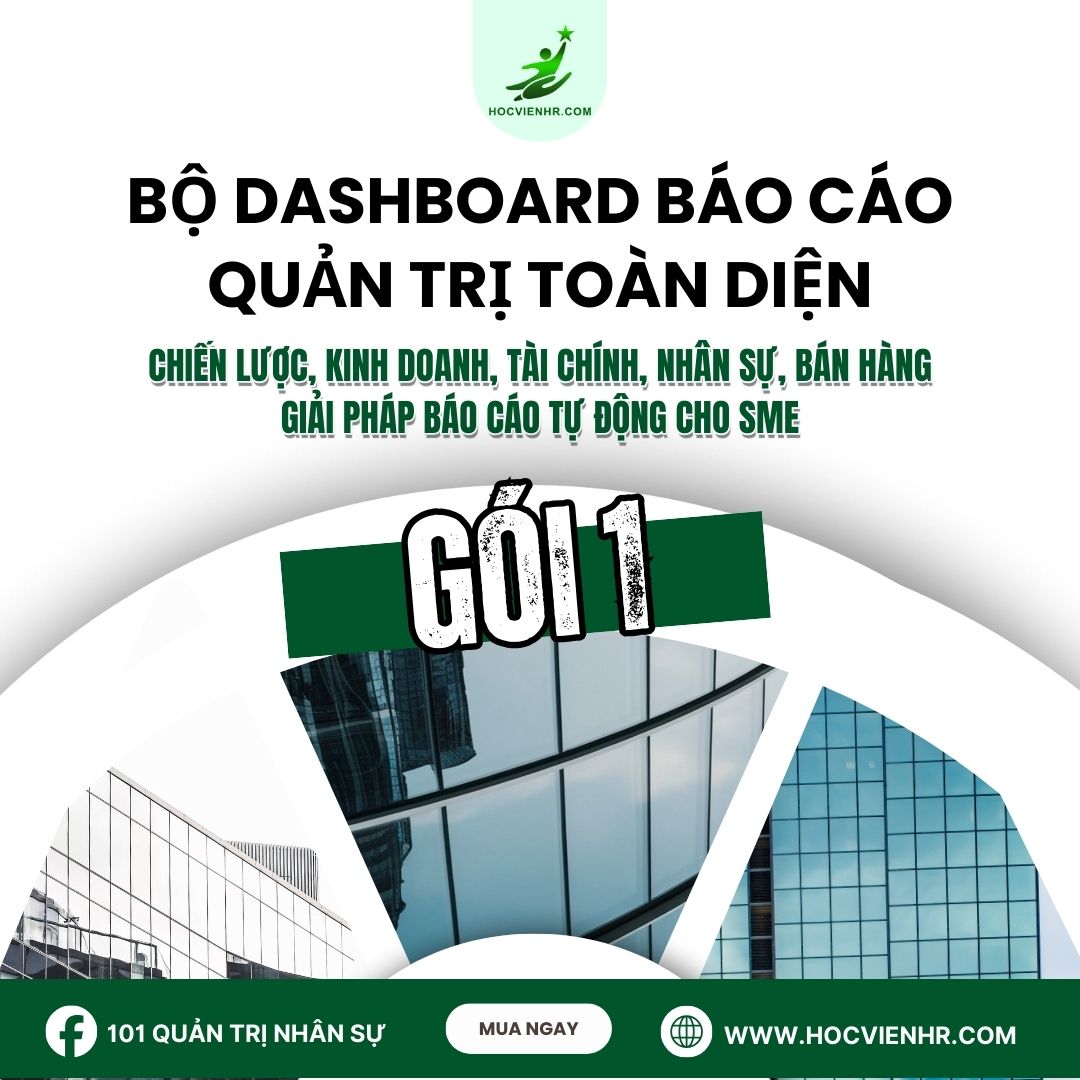 Bộ Dashboard Báo Cáo Quản Trị Toàn Diện – Gói 1