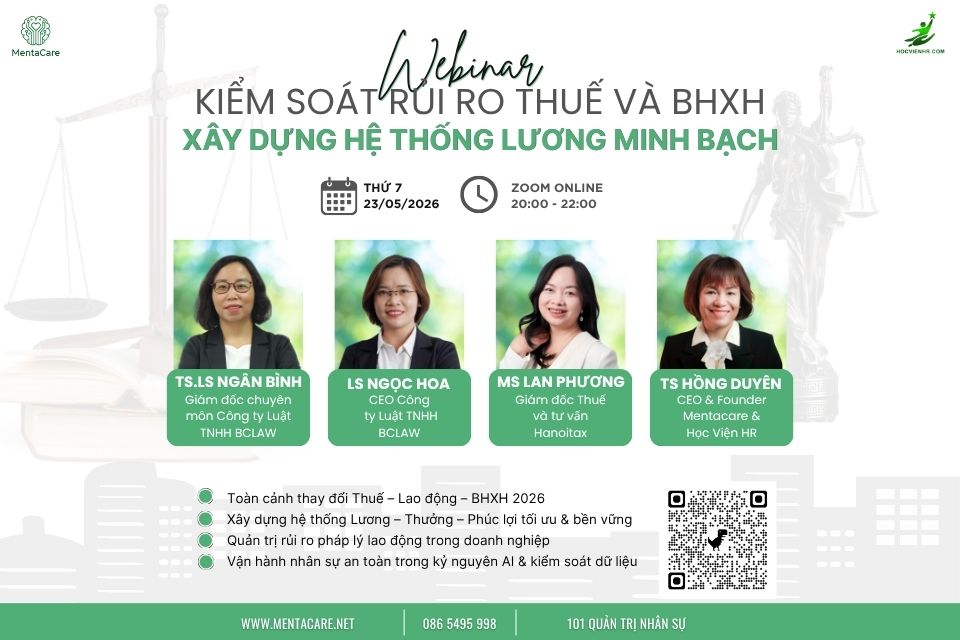 WEBINAR: “KIỂM SOÁT RỦI RO THUẾ VÀ BHXH: XÂY DỰNG HỆ THỐNG LƯƠNG MINH BẠCH”