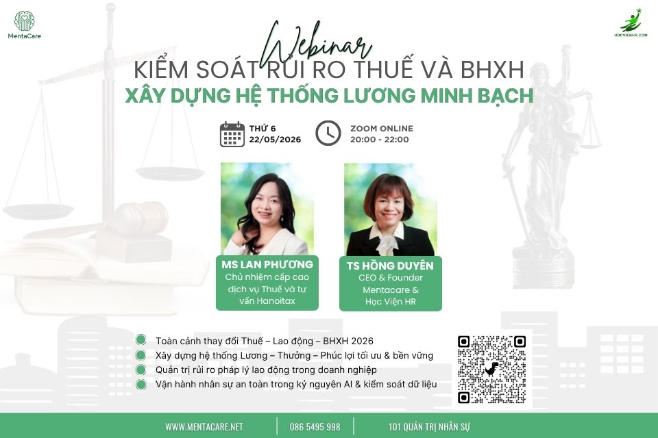 WEBINAR: “KIỂM SOÁT RỦI RO THUẾ VÀ BHXH: XÂY DỰNG HỆ THỐNG LƯƠNG MINH BẠCH”