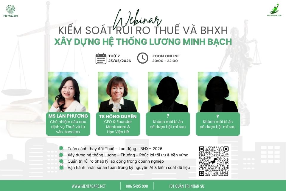WEBINAR: “KIỂM SOÁT RỦI RO THUẾ VÀ BHXH: XÂY DỰNG HỆ THỐNG LƯƠNG MINH BẠCH”