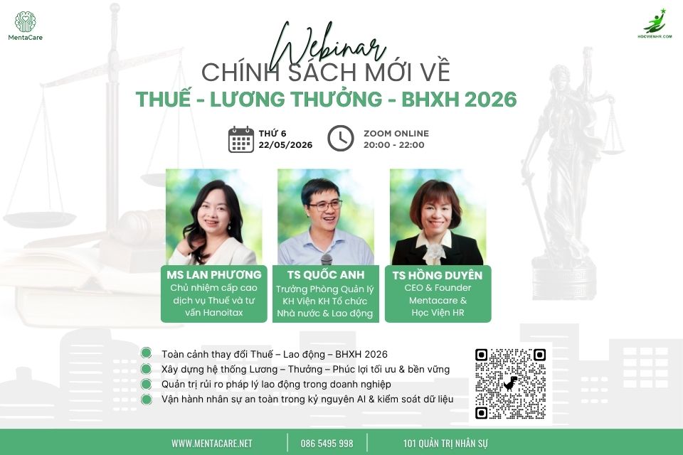 Webinar “CHÍNH SÁCH MỚI VỀ THUẾ - LƯƠNG THƯỞNG - BHXH 2026”